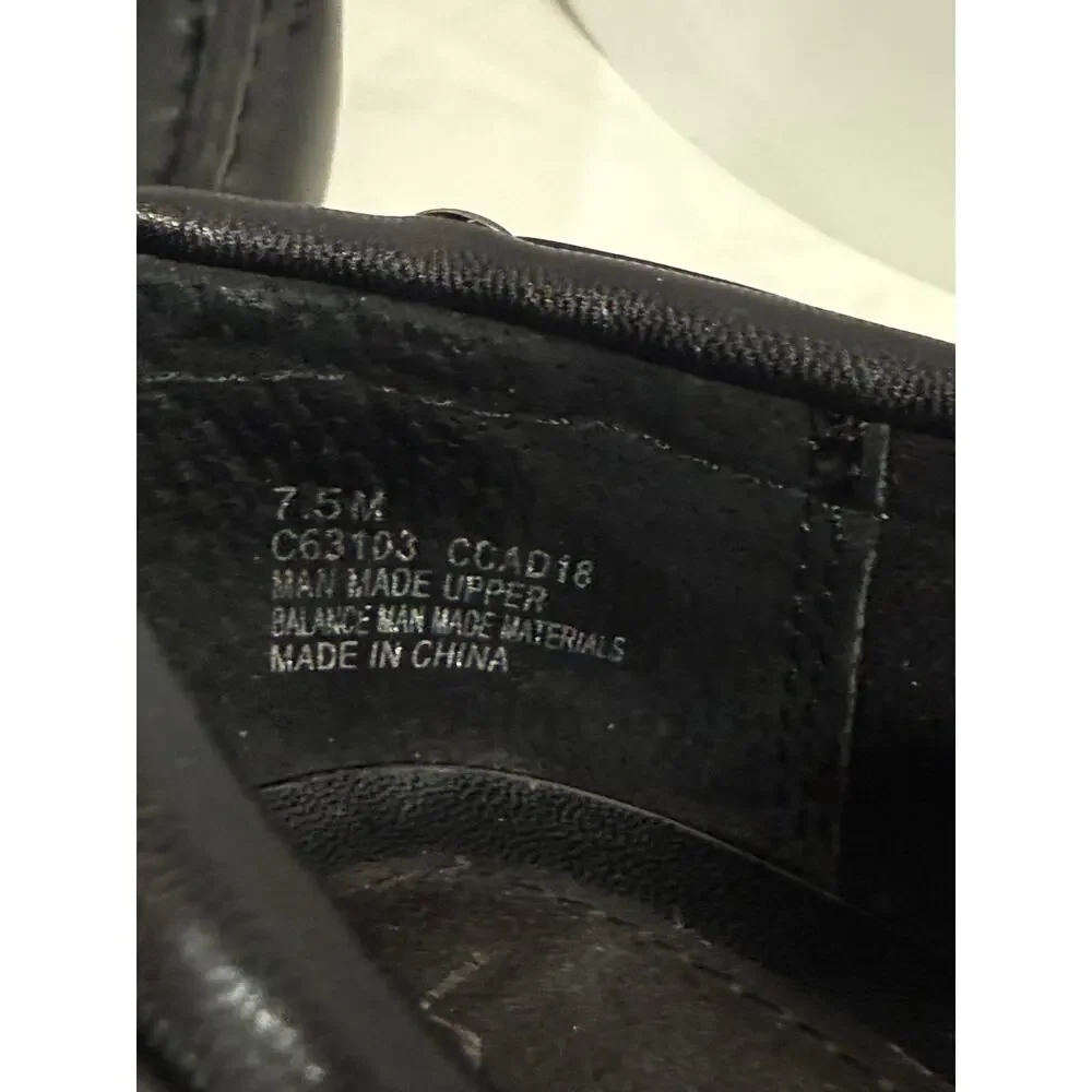 Black Driving Loafers Moccasin Bow BOC Preppy Comfort Slip On Flats Women's 7.5M